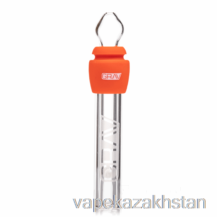 Vape Disposable GRAV Glass Blunt with Silicone Scarlet Orange